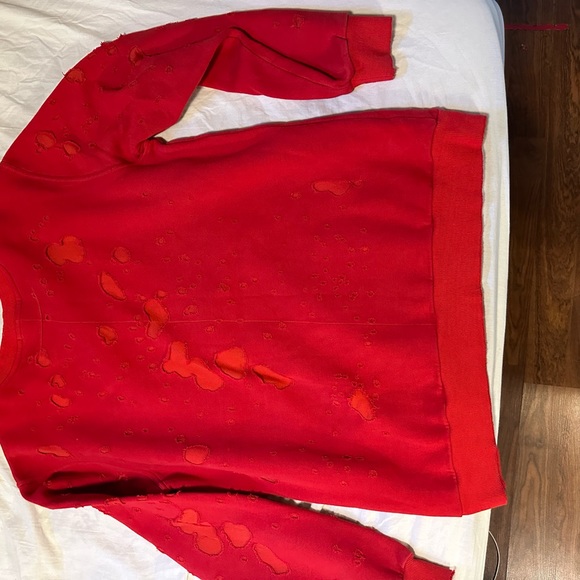 Givenchy distressed logo print Crewneck Worn Maybe 5 Times Dry Cleaned Twice - Picture 2 of 5
